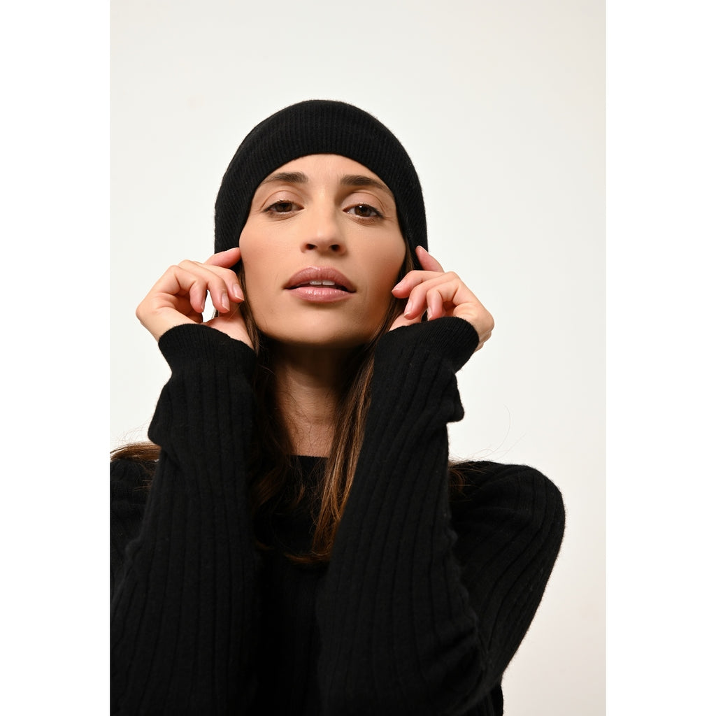 Jersey de Cuello Redondo - Avana - Negro