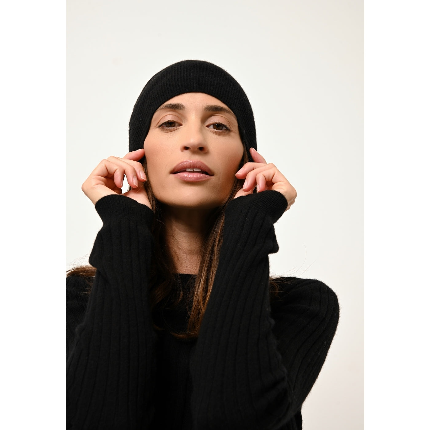 Jersey de Cuello Redondo - Avana - Negro
