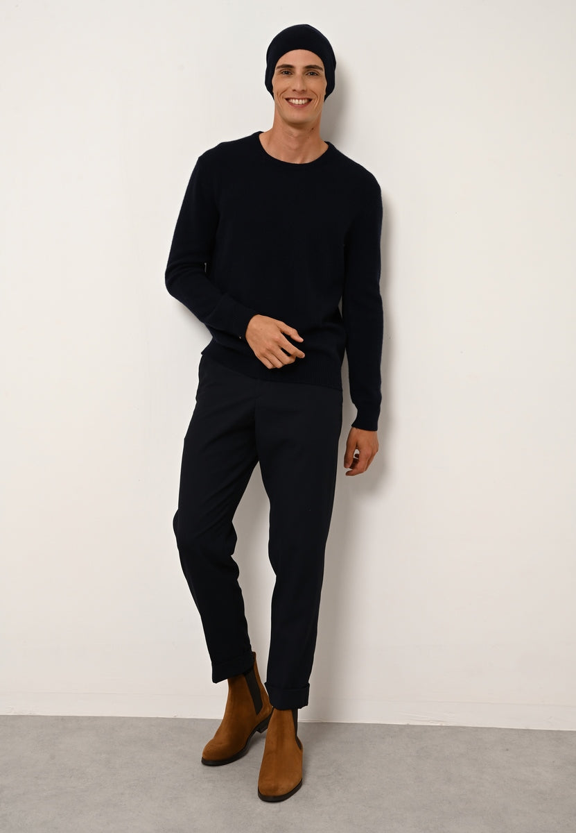 Jersey Cuello Redondo 4 Hilos - Gabin - Navy