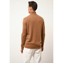 Pull Col Roulé 4 Fils Sacha - 100% Cachemire 4 Fils - Noisette - Homme