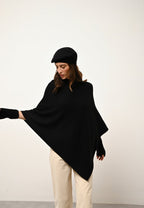 4-Ply Poncho - Ashley - Black
