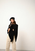 4-Ply Poncho - Ashley - Black