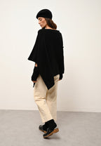 4-Ply Poncho - Ashley - Black