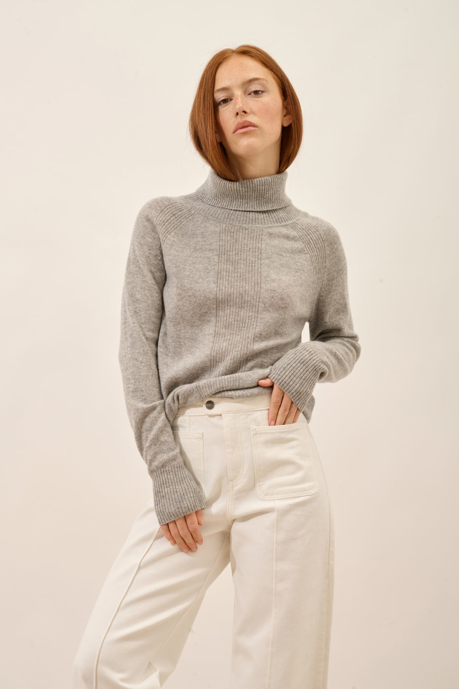 Jersey de Cuello Vuelto - Lilly - Nuage Chiné