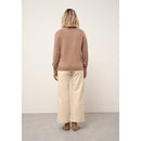 Just Cashmere - Pull Col Roulé Lilly - Camel ChinÉ - 100% Cachemire 2 Fils - Femme