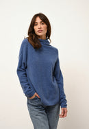 Pull Col Roulé - Blantyre - Bleu Denim