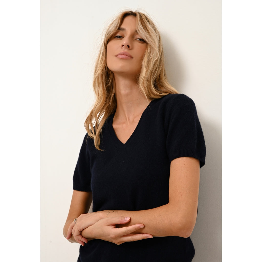 Camiseta Cuello de Pico - Glamis - Navy
