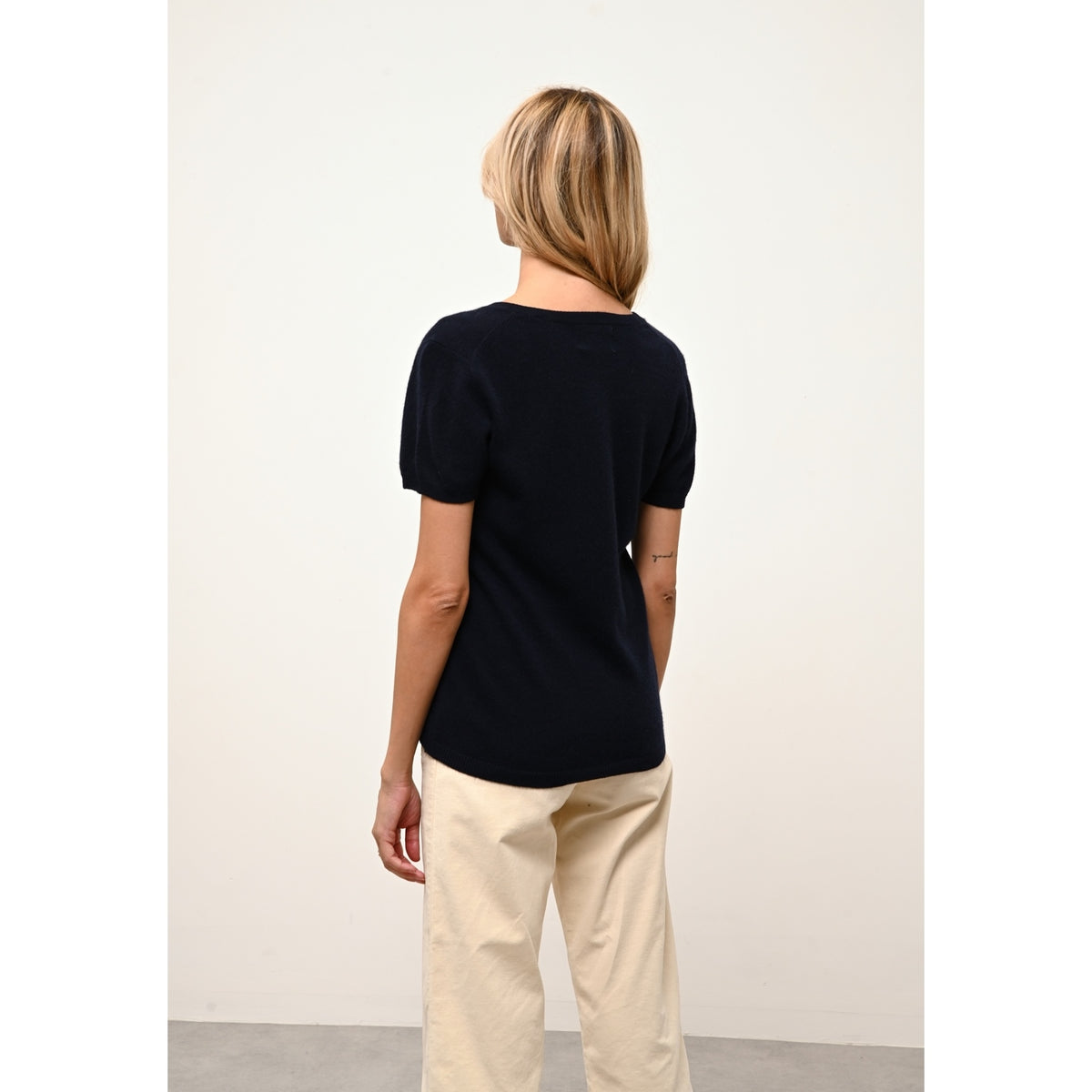 Camiseta Cuello de Pico - Glamis - Navy