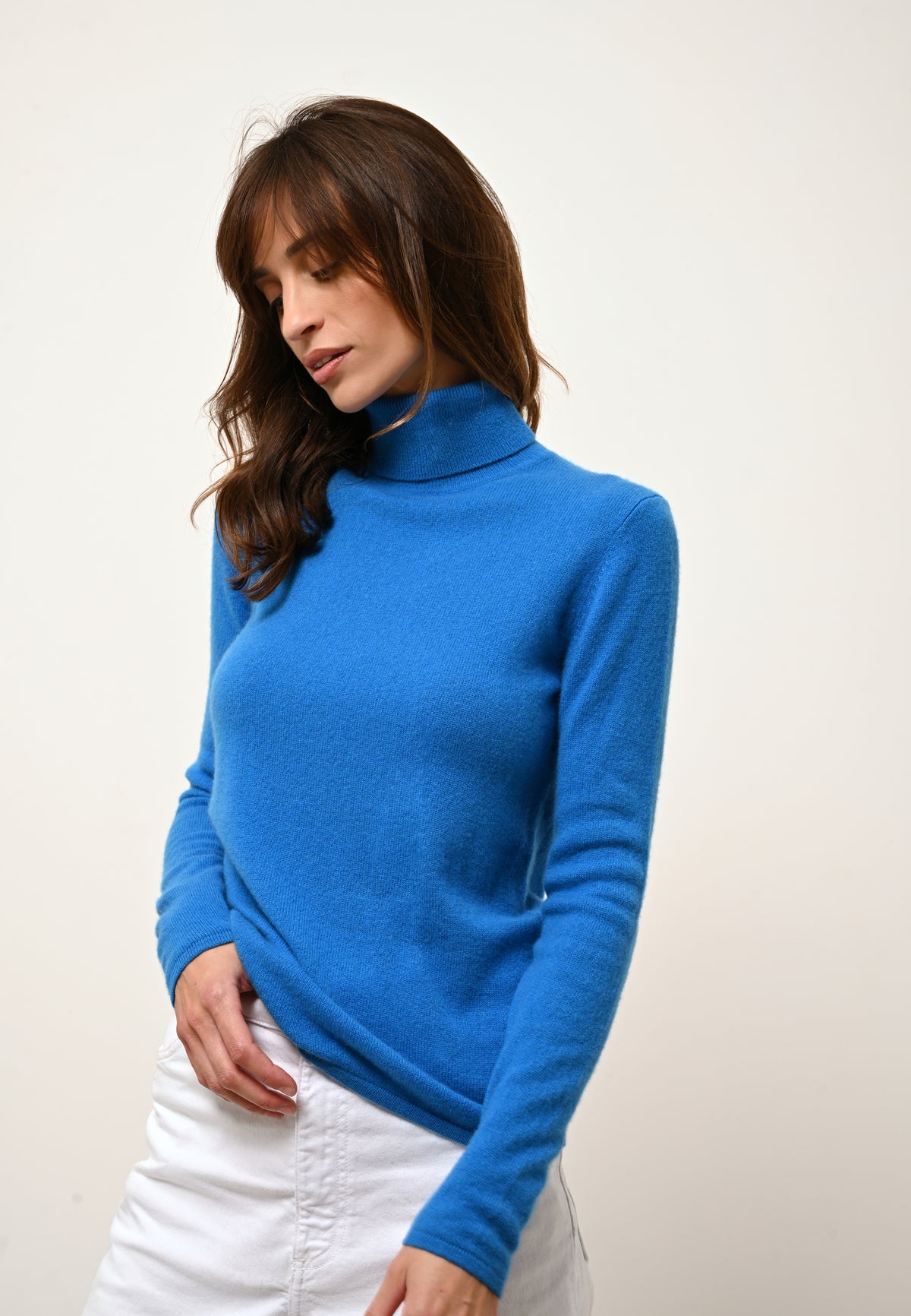 Pull Col Roulé - Ava - Azur