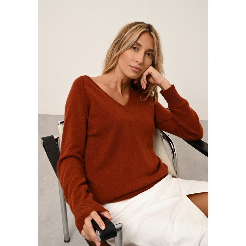 Jersey de Cuello de Pico - Phoebe - Ardilla