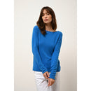 Pull Col Bateau Grace - 100% Cachemire 2 Fils - Azur - Femme