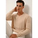 Just Cashmere - Pull Col V Walt Sable - 100% Cachemire - 2 Fils - Jersey - Homme