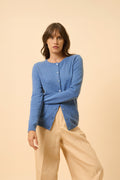 Cárdigan Cuello Redondo - Katharine - Azul Denim