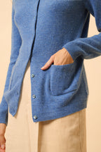 Cárdigan Cuello Redondo - Katharine - Azul Denim