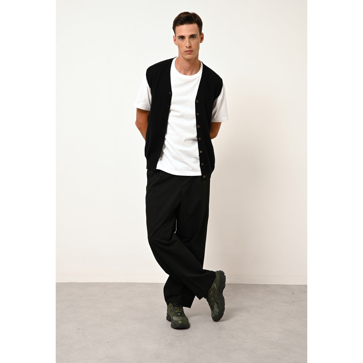 Cardigan Col V Sans Manches - Lana - Noir