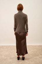 Jersey Cuello Vuelto - Lanais - Taupe Jaspeado