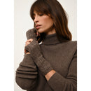 Cashmere Just - Lanais Jersey Cuello Tortuga - Taupe ChinÉ - 100% Cachemira 2 Hilados - Mujer