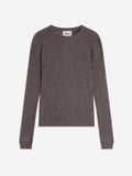 Pull Col Rond - Avana - Taupe Chiné