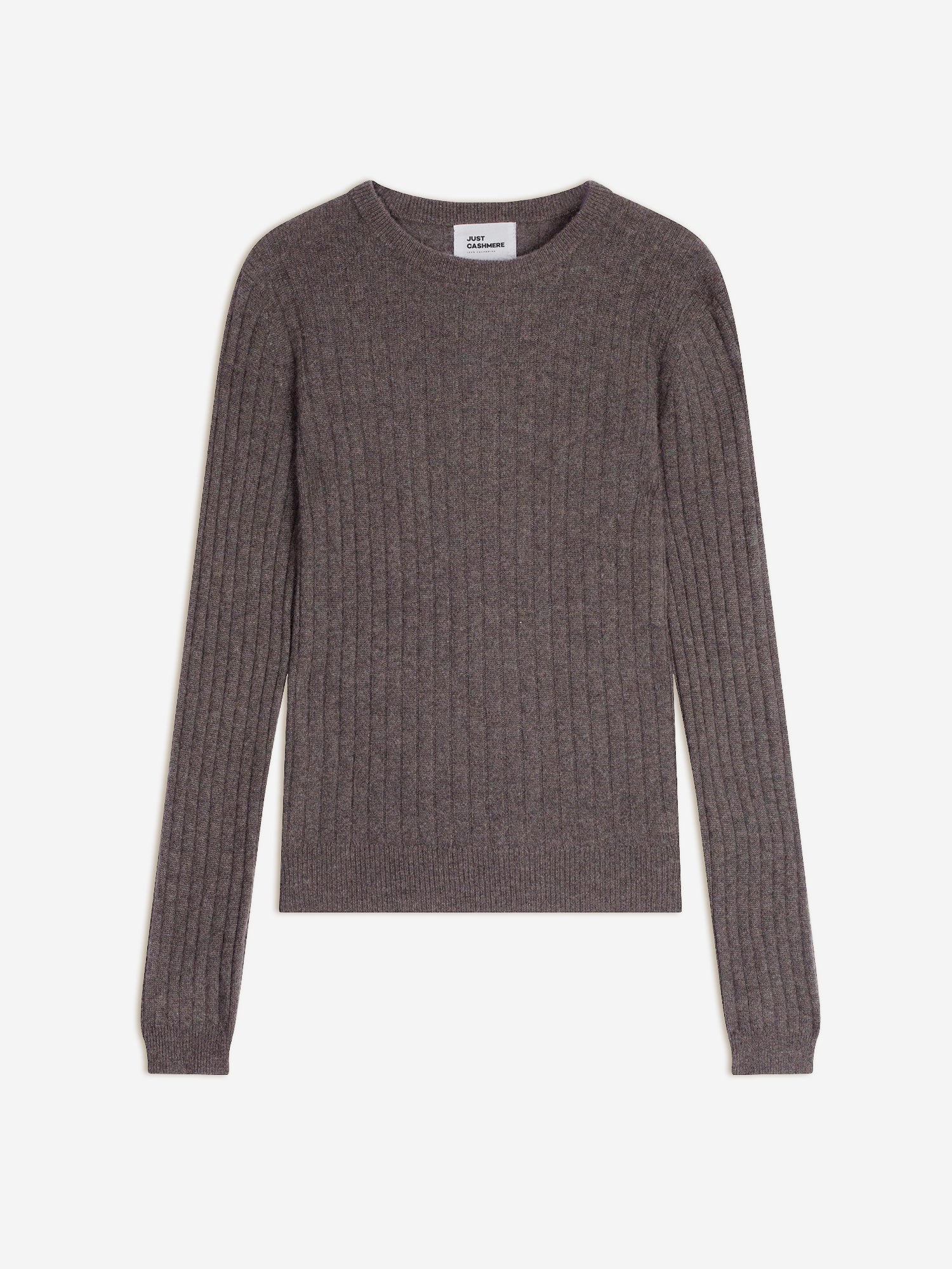 Pull Col Rond - Avana - Taupe Chiné