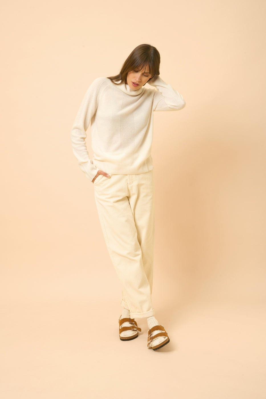 Roll-Neck Jumper - Lilly - Ivory