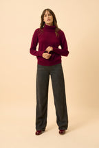 Jersey Cuello Alto - Lilly - Burdeos