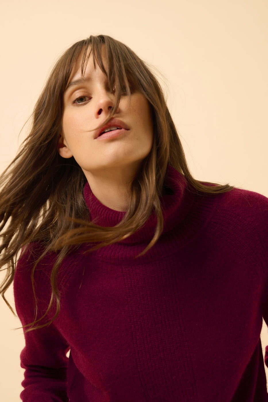 Jersey Cuello Alto - Lilly - Burdeos