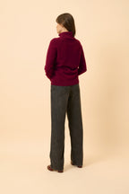 Jersey Cuello Alto - Lilly - Burdeos