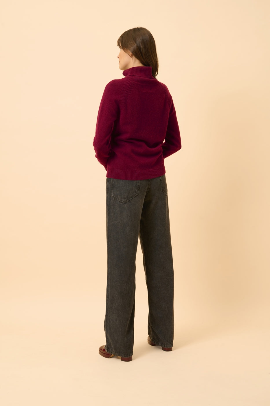 Jersey Cuello Alto - Lilly - Burdeos