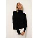 Pull Col Roulé Lilly - 100% Cachemire 2 Fils - Noir - Femme