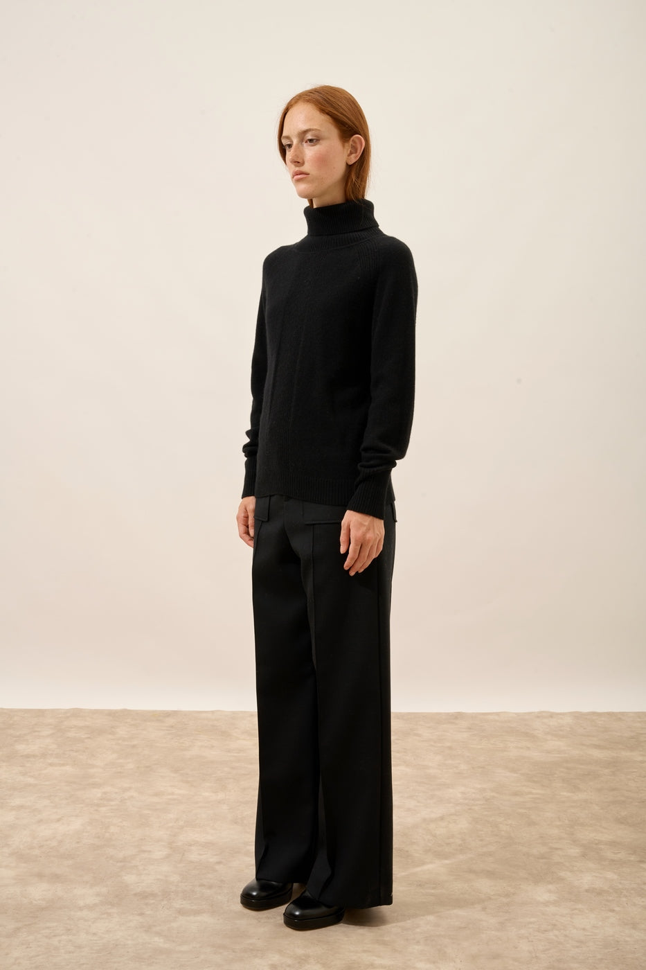 Pull Col Roulé - Lilly - Noir