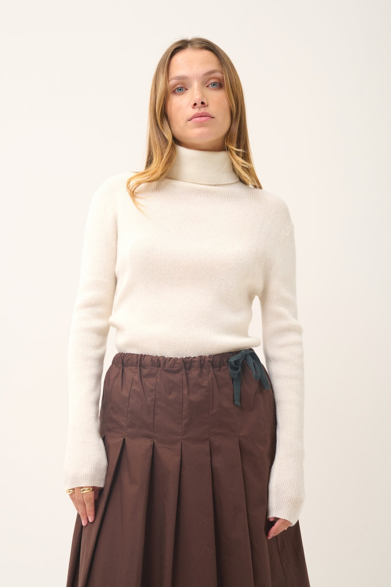 Jersey Cuello Vuelto - Lanais - Nieve