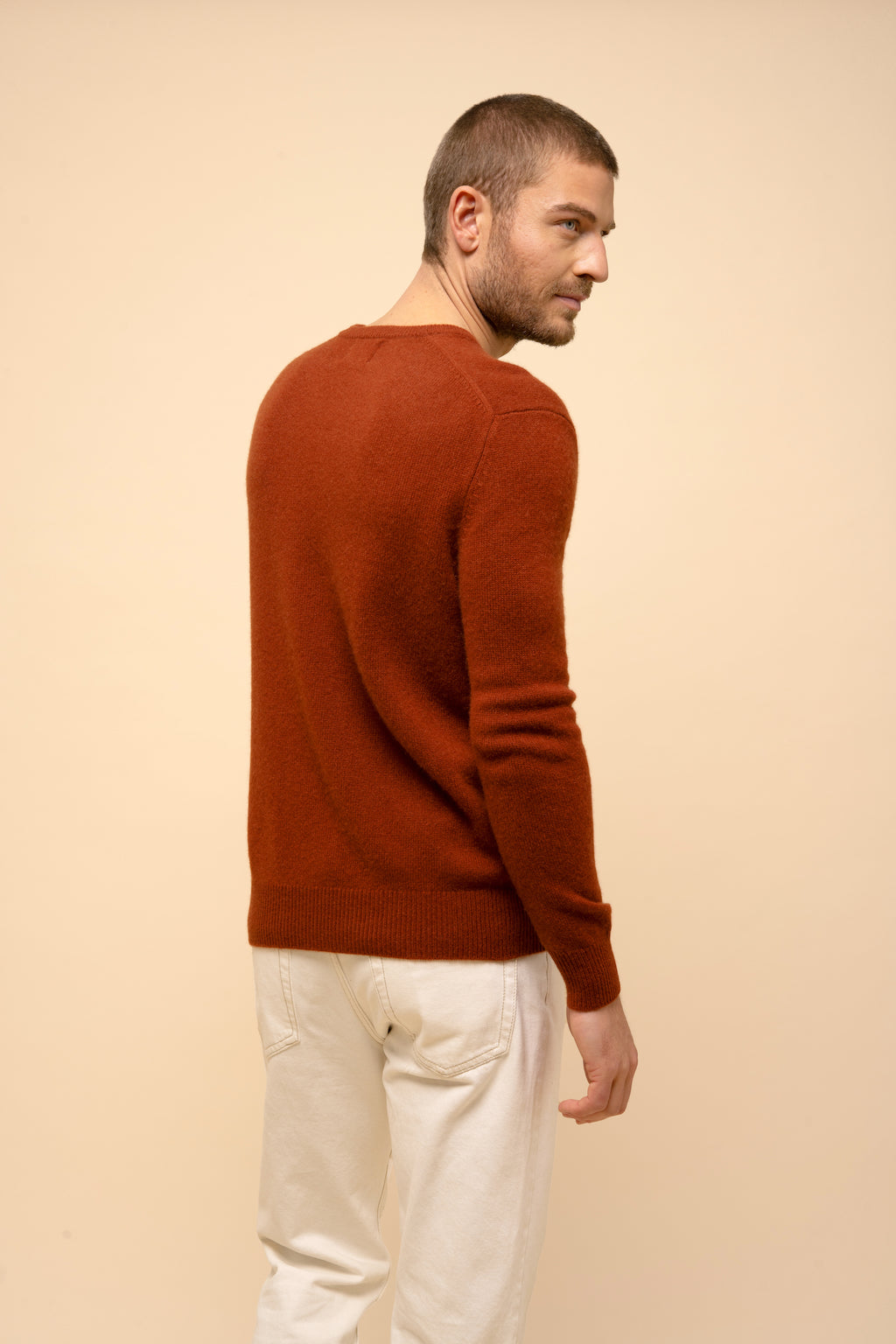 Jersey Cuello de Pico 4 Cabos - Nathan - Écureuil