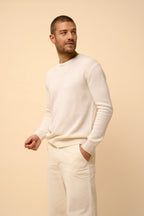 Jersey Cuello Redondo 4 Hilos - Gabin - Nieve