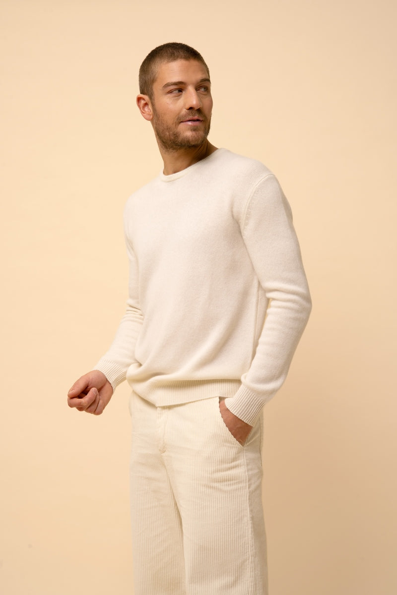 Jersey Cuello Redondo 4 Hilos - Gabin - Nieve