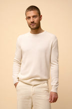 4-Ply Crew-Neck Jumper - Gabin - Snow