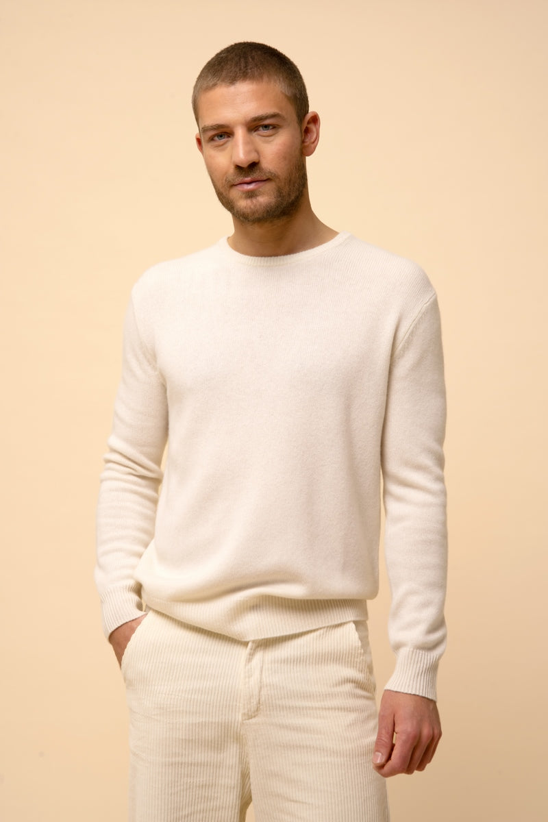 Jersey Cuello Redondo 4 Hilos - Gabin - Nieve