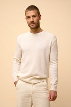 Jersey Cuello Redondo 4 Hilos - Gabin - Nieve