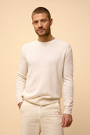 Jersey 4 Hilos Cuello Redondo - Gabin - Nieve