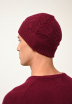 Pull Col Rond 4 Fils - Gabin - Bordeaux