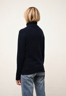 Pull Col Roulé 4 Fils - June - Navy