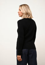 Jersey Cuello Redondo 4 Hilos - Joyce - Negro