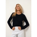 Pull Col Rond 4 Fils Joyce - 100% Cachemire 4 Fils - Navy - Femme