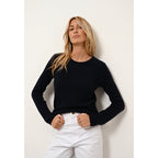 Pull Col Rond 4 Fils - Joyce - Navy