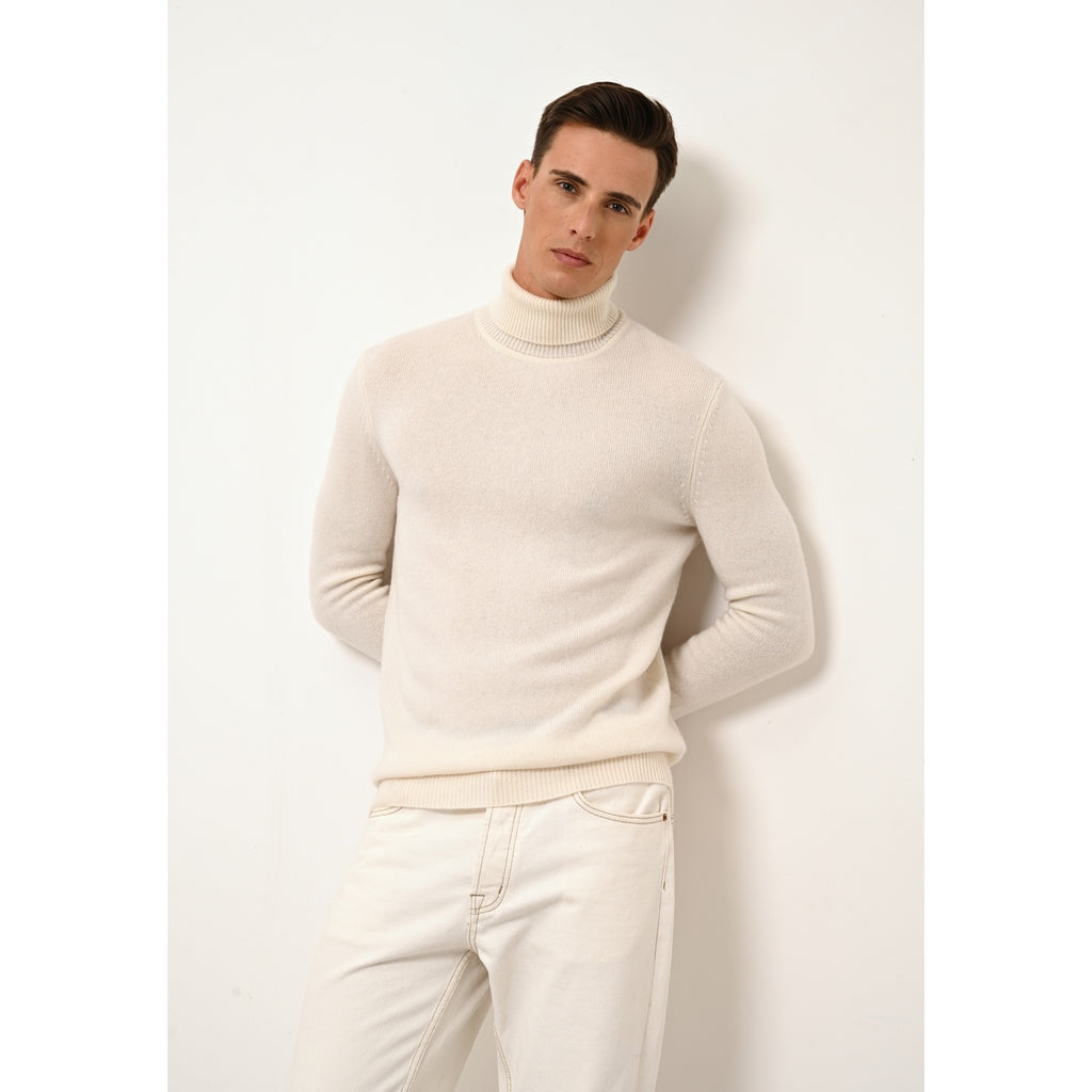 Jersey Cuello Vuelto 4 Cabos - Sacha - Nieve