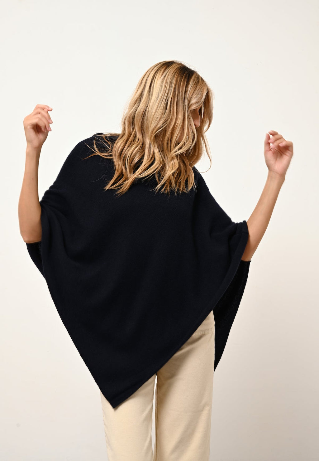 Poncho 4 Hilos - Ashley - Navy