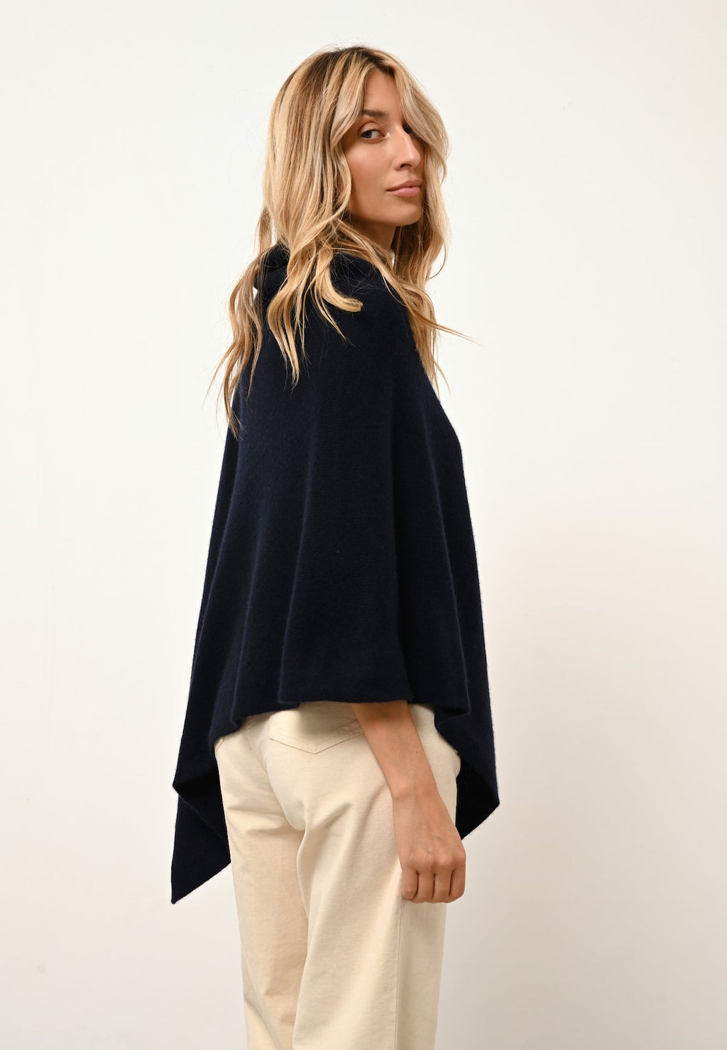Poncho 4 Hilos - Ashley - Navy
