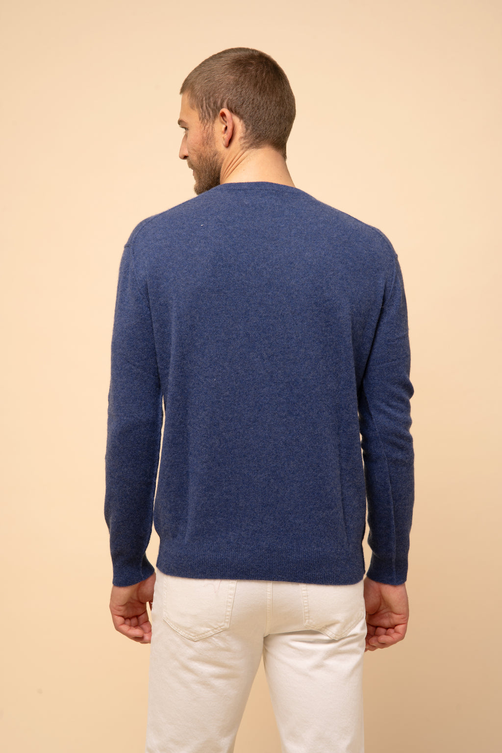 Crew Neck Sweater - Noe - Ocean Heather
