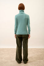 Jersey de Cuello Vuelto - Ava - Verde Jaspeado