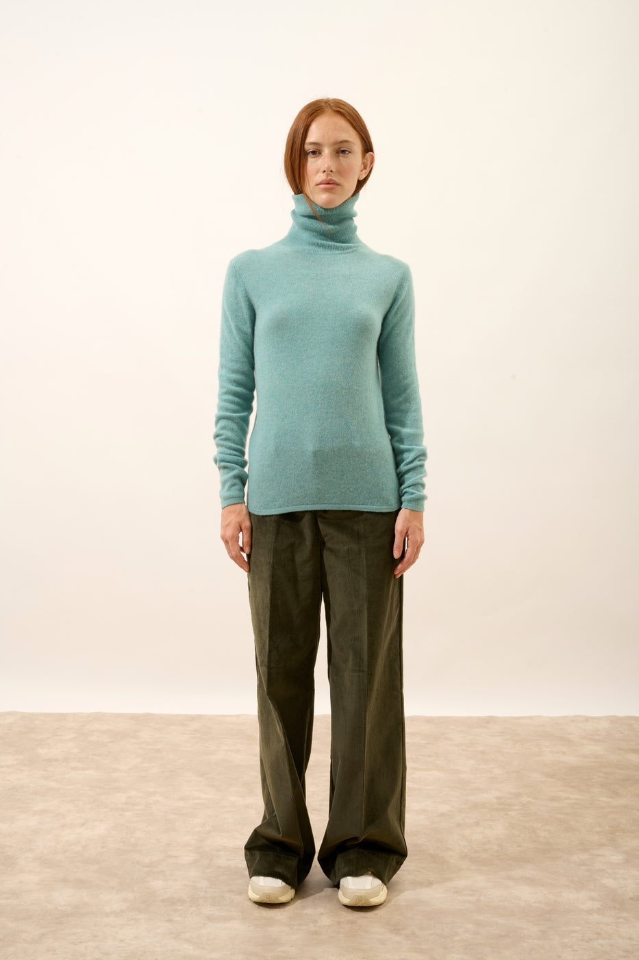 Jersey de Cuello Vuelto - Ava - Verde Jaspeado