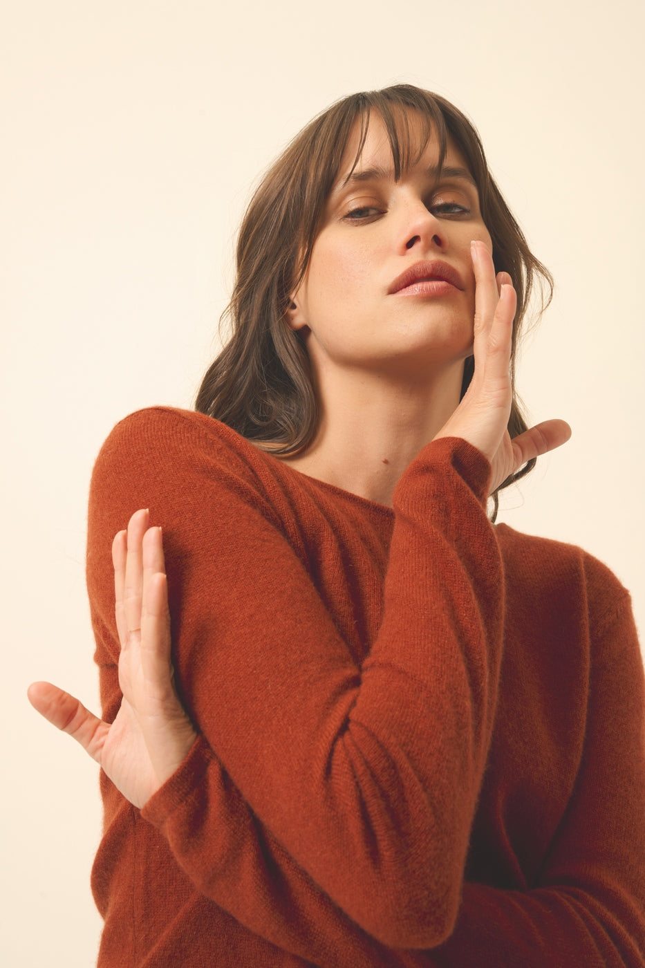 Round Neck Jumper - Vivian - Squirrel